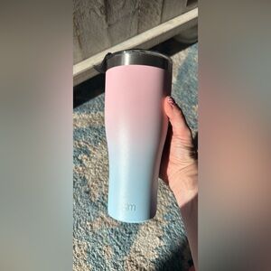Simple modern Pink and Blue Gradient Tumbler- used